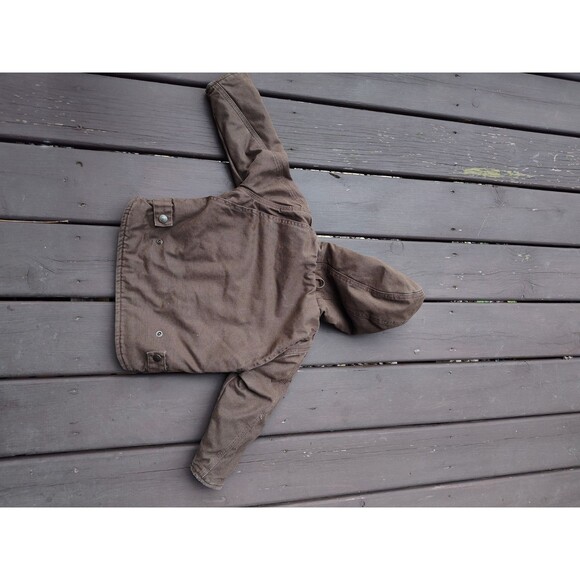 Little Boy Size 2 Toddler Schmidt Workwear Jacket/coat Hooded Brown Baby Toddler - Picture 5 of 8